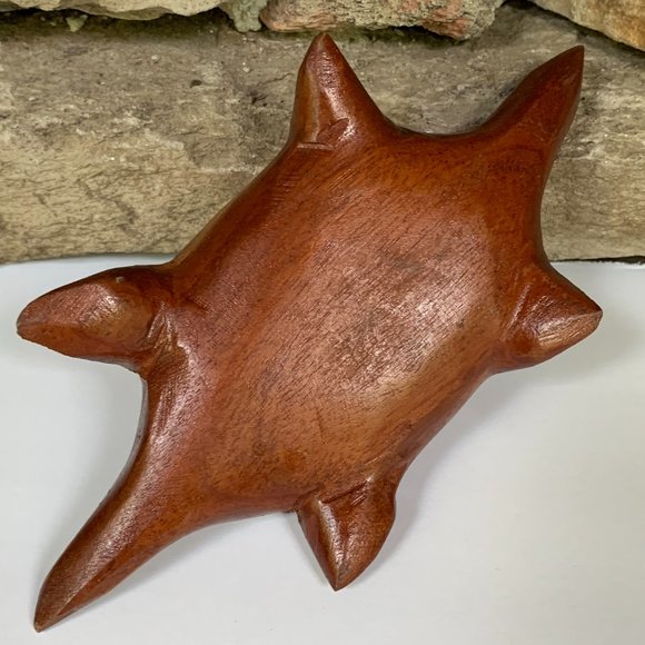 Monkey Pod Box Turtle Wood Trinket Carved Pineapple Hawaii Tiki Decor Jewelry - Picture 10 of 10